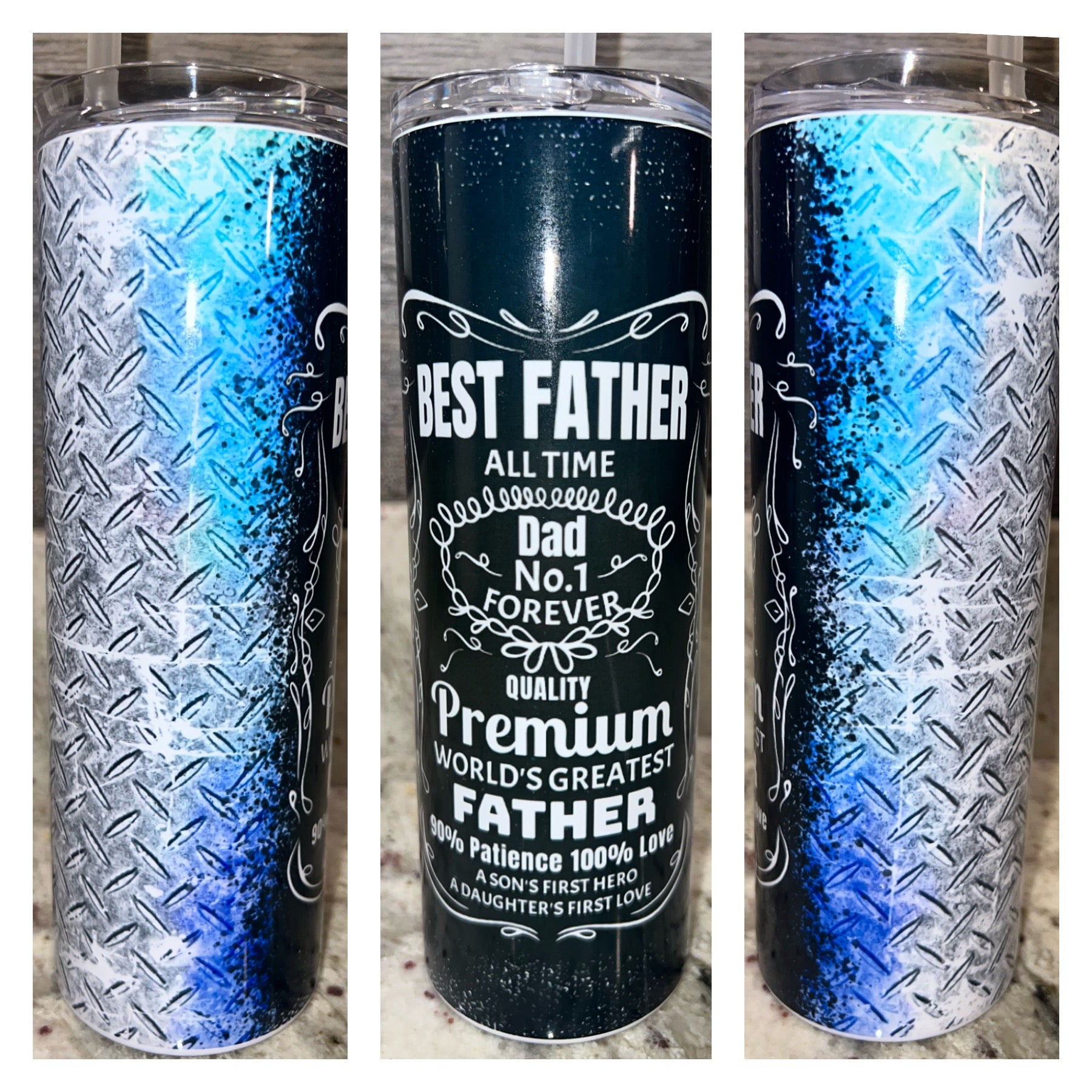 20oz Stainless Tumbler ~ Best Father DP – Crafty Nana Nat's